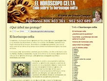 Tablet Screenshot of elhoroscopocelta.es